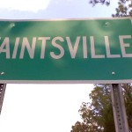 Taintsville road sign on SR/419 (looking east)