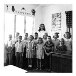 First school, added classroom, teacher ca 1946