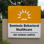 Seminole Behavioral Healthcare marquee in Sanford, Florida (photo - CMF Public Media)