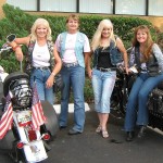 The Chrome Angels: (from left) President Jessi Sills, Valerie Gilardi, Trish Rose and Judy Hayes (photo - CMF Public Media)