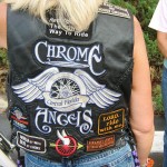 Chrome Angels’ vests (photo - CMF Public Media)