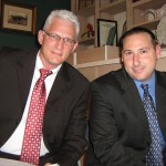 (from left) Candidate Mathew Schwartz and Robert Pollack, Jr. (photo - CMF Public Media)
