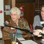 League member Jeanne Morris asks question (photo - Charles E. Miller for CMF Public Media)