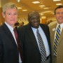 From left: Dr. Bill Vogel, retiring superintendent, Seminole County Public Schools; Dr. James Lawson, area superintendent, Orange County Public Schools; and Walt Griffin, incoming superintendent, Seminole County Public Schools (photo - CMF Public Media)