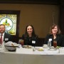 Left to right Paul Scheck, Pres. Elect of OCBA; Sharon Ecker, Marsh insurance group sponsor of luncheon; Sandra Green, Greater Orlando Society for Human Resources (photo - CMF Public Media)