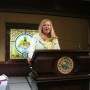 Laurel G. Bellows, president, American Bar Association, delivers her remarks (photo - CMF Public Media)