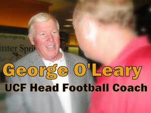 George O’Leary, head football coach at the University of Central Florida