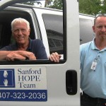 Steve "Rocky" Cook (left) and Doug Little, Outreach Specialists, Sanford HOPE Team (photo - CMF Public Media)