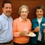 (Left to right) OHS president , Lars White; Mrs. Richard (Mildred) Adicks; and Sue Blackwood (photo - CMF Public Media)