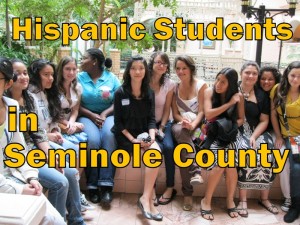 Hispanic Students in Seminole County (photo & graphic - CMF Public Media)