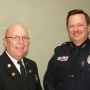 From left, Jim White, fire chief and Brett Railey, chief of police (photo - Charles E. Miller for CMF Public Media)