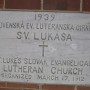 Cornerstone of the 1939 Church (photo - CMF Public Media)