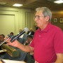 Arsenio Calle endorses an applicant at city commission meeting (photo - CMF Public Media)