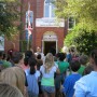 Layer Elementary Students enter the Public History Center (photo - CMF Public Media)